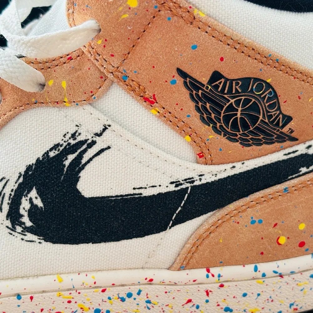 Air Jordan 1 SE Mid Brushstroke Paint Splatter